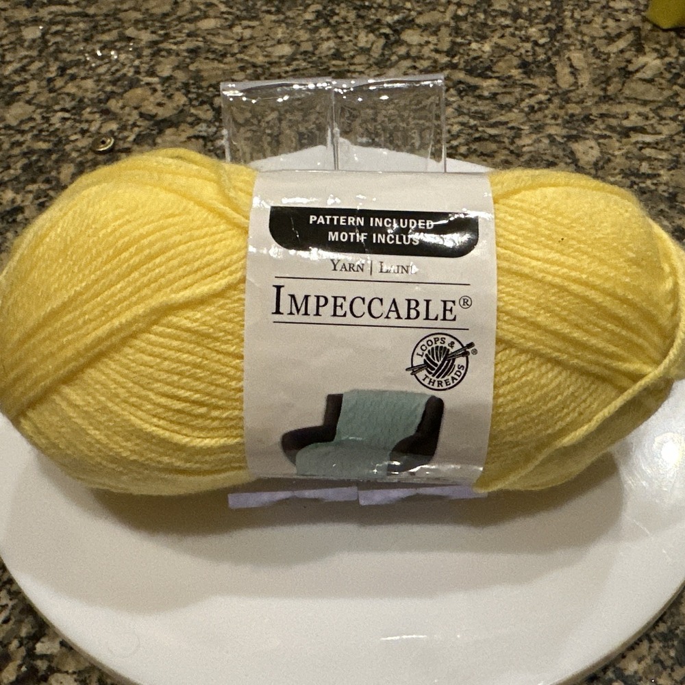 Loops & Threads Impeccable Yarn BUTTERSCOTCH 285 Yds #4 1 skeins Knitting Craft